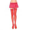 Leg Avenue - Collant Rouge Avec Haut En Dentelle